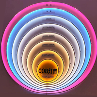 Tcwin Offres Spéciales IP20 Led Cob Bande Lumineuse pour Tv bar vitrine Super Lumineux Flexible Led Pro Max App Control