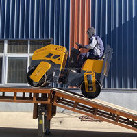 Rouleau compresseur vibrant à double tambour autoporté HM550 HM1200 550 KG 1200KG