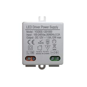 ไดรเวอร์ LED YODEE แหล่งจ่ายไฟ 12V 1A 12W แบบแรงดันคงที่ สำหรับไฟ LED - Product Image 1