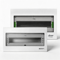 Boîte de distribution MCB à 2 voies, boîte de disjoncteur électrique en plastique