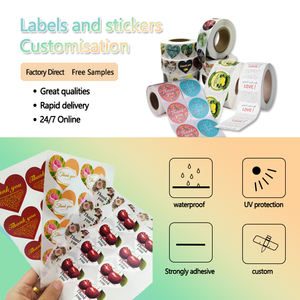 Pegatinas Navideñas Impermeables con Recubrimiento UV, Autoadhesivas, con Formas Especiales, en Rollo, para Decoración <span class=keywords><strong>de</strong></span> Regalos, Sellado y Manualidades - Product Image 6