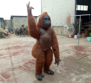 Parque de Atracciones, Animal animatrónico de alta simulación <span class=keywords><strong>Virtual</strong></span>, tamaño grande, gorila - Product Image 3