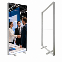 Boîte à lumière magnétique ultra-fine en tissu de style poster avec design sans cadre pour stand de vente au détail et salon professionnel