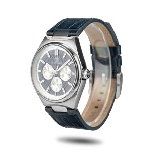 無二カスタムロゴ時計革クォーツ動き時計サファイアクリスタルダイヤルクォーツ時計腕時計日付/日付き - Product Image 2