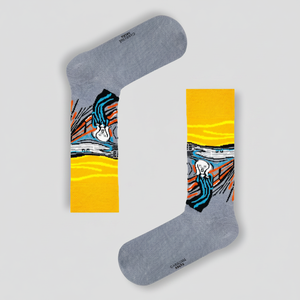 Calcetines con Estampado Jacquard Scream Art, Transpirables, Ligeros, de Nailon y Seda, con Logotipo Personalizado, Tejidos para Niños, Uso Diario, Talla Única - Product Image 2
