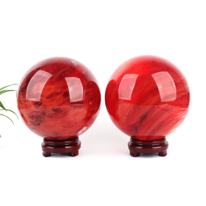 Esferas de Piedra Roja Fundida de Alta Calidad al por Mayor, Bolas de Cristal Grandes para Decoración del Hogar - Product Image 3