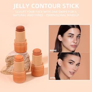 Logotipo personalizado impermeable y a prueba de sudor Jelly Contour Stick Frente y sombras de templo para un buen uso de la tez en la cara - Product Image 4