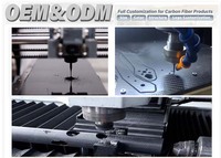 Tube en fibre de carbone sur mesure 3K Twill Plain OD 10-50mm, résistant à la chaleur, découpe CNC, tube en fibre de carbone haute résistance, rail rainuré