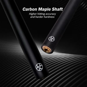 POINOS XP Series Black Technology Fibra <span class=keywords><strong>de</strong></span> carbono Pool Cue Stick Catbon Maple Shaft 13mm Rainbow Tip Bullet Joint Play Billiards - Product Image 3