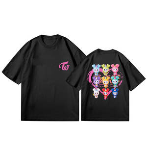Venta al por mayor Kpop Idol Gourp TWICE Cartoon Lovely MOMO SANA Camiseta de <span class=keywords><strong>manga</strong></span> corta - Product Image 1