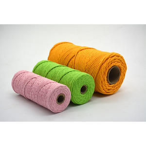 Оптовая продажа, 5 мм черный высокопрочный экологичный 100% хлопковый шнур макраме для сумок, одежды, домашнего текстиля, ремесла - Product Image 4