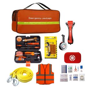 Kit de Herramientas para Auto, Asistencia en Carretera, Kit de Emergencia para Primeros Auxilios con Cables de Arranque - Product Image 1