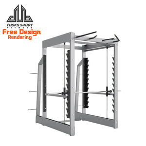 Máquina Smith para Gimnasio, Equipo de Entrenamiento de Fuerza con Pesas, Ejercicio Crossover 3D, Uso Comercial Profesional - Product Image 1