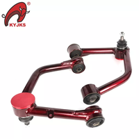 Bras de suspension supérieurs réglables en acier KYJKS, argent/rouge, 100 % testés, garantie 3 ans, LC200 LC100 Hilux Vigo