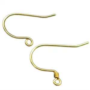 Au750 Jewelry DIY Accessories 18K Gold Findings Earring Hook Hoop for Jewelry Supplier Making
