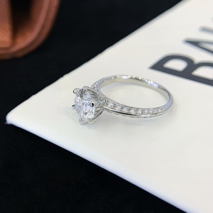Pierre principale de luxe de 1,5ct cultivée en laboratoire 0,399ct/36 pierre secondaire Platine Cabinet supérieur Pt950 Bague diamant NGTC Certificat Mariage - Product Image 2