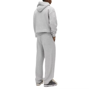 Ensemble de survêtement d'hiver pour <span class=keywords><strong>homme</strong></span>, 2 pièces, thermique, lourd, 450 GSM, en molleton de coton, sweat-shirt oversize, pantalon de survêtement à jambes larges, streetwear - Product Image 3