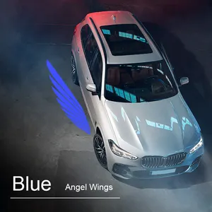 Car Angel Wings Welcome Light Chassis Wings Universal Atmosphere Modification Light Blanket Laser Light