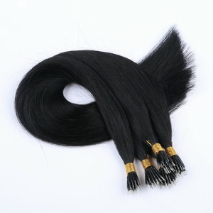 Extensioni di Capelli Vergini Russi Remy Colore Naturale con Punta Nano Ring e Nano Bond, 100% Capelli Umani Morbidi e Setosi, Senza Perdita di Capelli, per Donne - Product Image 4
