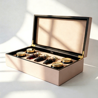 Boîte à cosmétiques en bois personnalisée de luxe, organisateur de rangement pour soins de la peau, lotion, parfum, crème, maquillage, emballage cadeau personnalisé