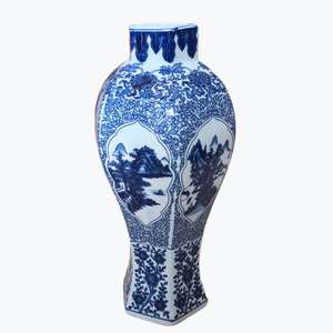 Tapa de dragón jarrones de suelo <span class=keywords><strong>grande</strong></span> azul y <span class=keywords><strong>blanco</strong></span> para decoración del hogar pájaros de cerámica jarrones decoracion grandes - Product Image 3