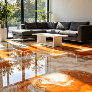 Résine époxy transparente Alida et durcisseur, adhésif et scellant de construction pour application au pinceau sur sols, revêtement liquide - Product Image 2