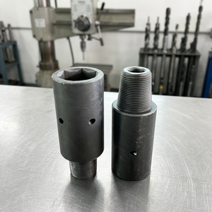Precision Forged <b>Drill</b> Rod <b>Adapter</b> with Square <b>Socket</b> and Pin Hole for Torque Transmission - Product Image 2