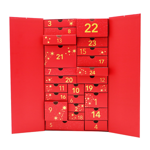 Coffret Calendrier <span class=keywords><strong>de</strong></span> l'Avent <span class=keywords><strong>de</strong></span> Noël Vide Cosmétique Parfum Chocolat Emballage <span class=keywords><strong>Cadeau</strong></span> Papier 24 Jours - Product Image 4
