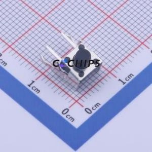 GT-TC100A-H065-L1 Tactile Switch Through hole Component THT Switch Single Pole Single Throw Round Button 1.6N Right Angle Insert - Product Image 1