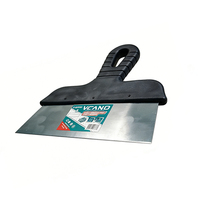 VCANO Spatule à lame plate en plastique avec manche noir, couteau à mastic de qualité industrielle, outil de bricolage, garantie 1 an pour le lissage du mastic