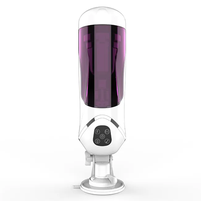 흡입 컵을 가진 가장된 질 masturbator 남자를 위한 자동적인 망원경 보컬 남성 전기 수음 컵 성 장난감