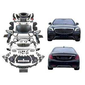 Kit de Carrocería 2021 para Modificación de Automóviles W221 2008-2013, Parachoques Delantero y Trasero, Faros Delanteros y Traseros para Actualización de Benz Clase S a W222 S65 - Product Image 1