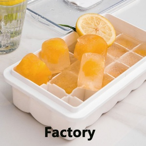 Ice Cube Tray With Lid Ice Trays for Freezer Bin <b>Plastic</b> BPA-Free Ice Cube Molds Custom Mold Silicone for Jelly - Product Image 6