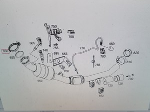2025 collier de tuyau d'échappement en gros d'usine adapté pour Mercedes Benz GLE450 W166 E300 GLC300 OE 000 995 <span class=keywords><strong>3633</strong></span> - Product Image 5