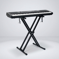 Detachable Double X Keyboard Stand Adjustable Height Metal Support Rack for Electronic Piano Synthesizer Stage Performance