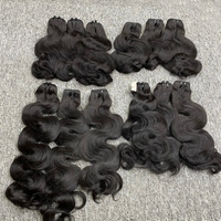 Extensiones de Cabello Humano Virgen Indio 2026 sin Procesar, con Cutícula Alineada, 100% Remy, Doble Trama, Tejido a Máquina