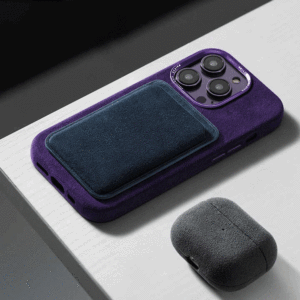 Hàng thanh lý Ốp lưng điện thoại từ tính Da <span class=keywords><strong>Alcantara</strong></span> Ý chính hãng dành cho iPhone 12 13 14 ProMax - Product Image 6