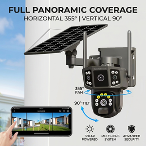 Caméra de sécurité solaire CMOS 4MP, vision nocturne, suivi de mouvement humain, stockage sur carte SD, application intelligente <span class=keywords><strong>V380</strong></span>, 4G, aucune alimentation/réseau requis - Product Image 3