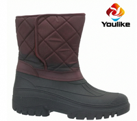 Bottes d'hiver pour hommes YL3709, imperméables, chaudes et confortables, mi-mollet, pour l'extérieur, vente en gros