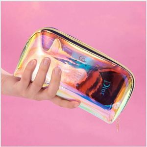 Fashion Holographic TPU Waterproof <b>Transparent</b> Travel Cosmetic Storage <b>Bag</b> Clear Laser PVC <b>Makeup</b> <b>Bag</b> Case - Product Image 3