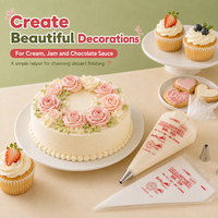Vente chaude PE Écologique Pâtisserie Sac Plus Fort Durable Anti-Slip Caractéristique Disponible Grandes Petites Tailles pour La Cuisson Dessert En Plastique