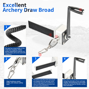 Pressa per Arco da Caccia con Verricello, Morsa per Tiro con l'Arco 100LBS, Strumento Regolabile per Riparazione e Accordatura, Accessori per Arco Compound - Product Image 4