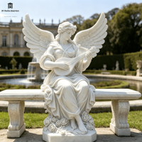 Statue d'Apollon et de Daphné en marbre blanc naturel sculpté à la main, qualité muséale, taille réelle, sculpture de la mythologie grecque pour villa et jardin