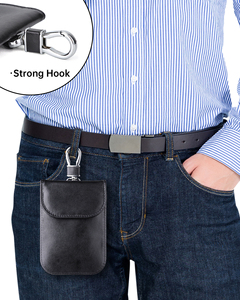 Pochette Faraday en cuir PU, étui de protection pour clé de voiture, pochette pour téléphone portable, blocage du signal RFID, <span class=keywords><strong>anti</strong></span>-hack, étui pour clé de voiture - Product Image 6