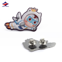Longzhiyu souvenir broche broches fabricant personnalisé uv impression émail téléphone broches en gros métal anime avion aile logo badges
