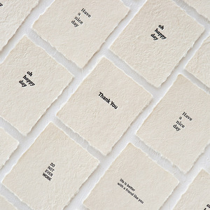 Handmade Recycled Raw Edge Hang <b>Tags</b> Custom Rough Texture Cardstock for Bags Shoes Clothing <b>Tags</b> - Product Image 3