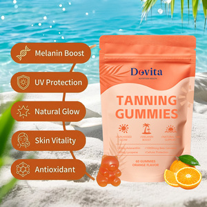 Gummies autobronzantes au lycopène et à la vitamine E pour l'éclat de la peau adulte, supplément antioxydant, 60 unités - Product Image 3