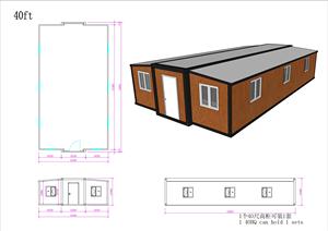 Casa Mobile Prefabbricata di Lusso Espandibile e Pieghevole 40ft con 2, 3 o 4 Camere da Letto, Casa Modulare Containerizzata per Vivere, Certificata CE per l'Europa - Product Image 2