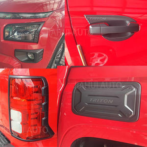 สำหรับมิตซูบิชิ ไทรทัน แอล200 ปี <span class=keywords><strong>2023</strong></span> 2024 2025 อุปกรณ์ตกแต่งภายนอก ดีไซน์สไตล์ <span class=keywords><strong>4x4</strong></span> ชุดครอบไฟท้ายสีดำ - Product Image 4