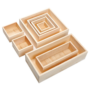 Chưa hoàn thành hộp gỗ THÙNG GỖ cutout xử lý <span class=keywords><strong>DIY</strong></span> trang trí làm tổ hộp gỗ hộp kho báu - Product Image 3